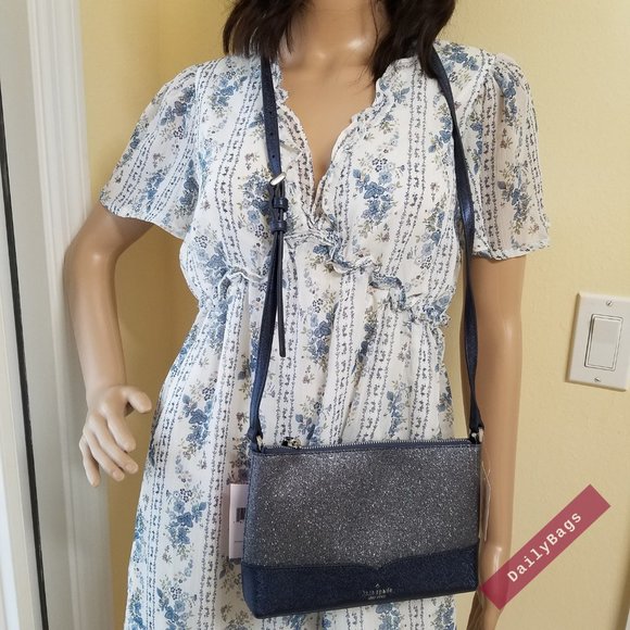 KATE SPADE CROSSBODY DUSK NAVY LOLA CROSSBODY NWT - Picture 8 of 16